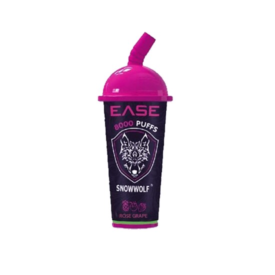 SNOW WOLF EASE 8000 PUFF - ROSE GRAPE